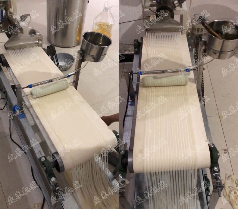 全自動(dòng)折疊機(jī)生產(chǎn)面皮效果